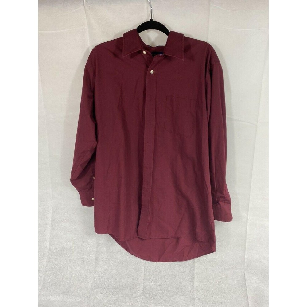 Stafford Mens Fitted 16-1/2 32/33 Button Down Shir